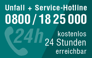 Unfall- und Service-Hotline 24h