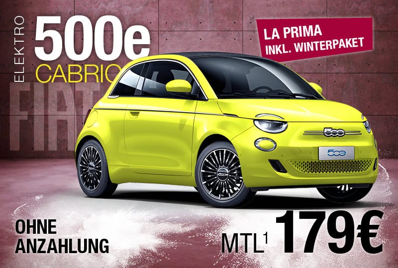 Fiat 500e Cabrio Teaser